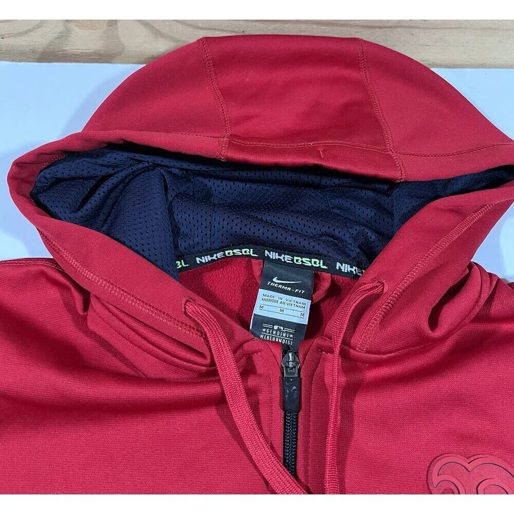 Boston Red Sox Nike Bsbl Therma Fit Full Zip Hooded Sweatshirt Men's Medium